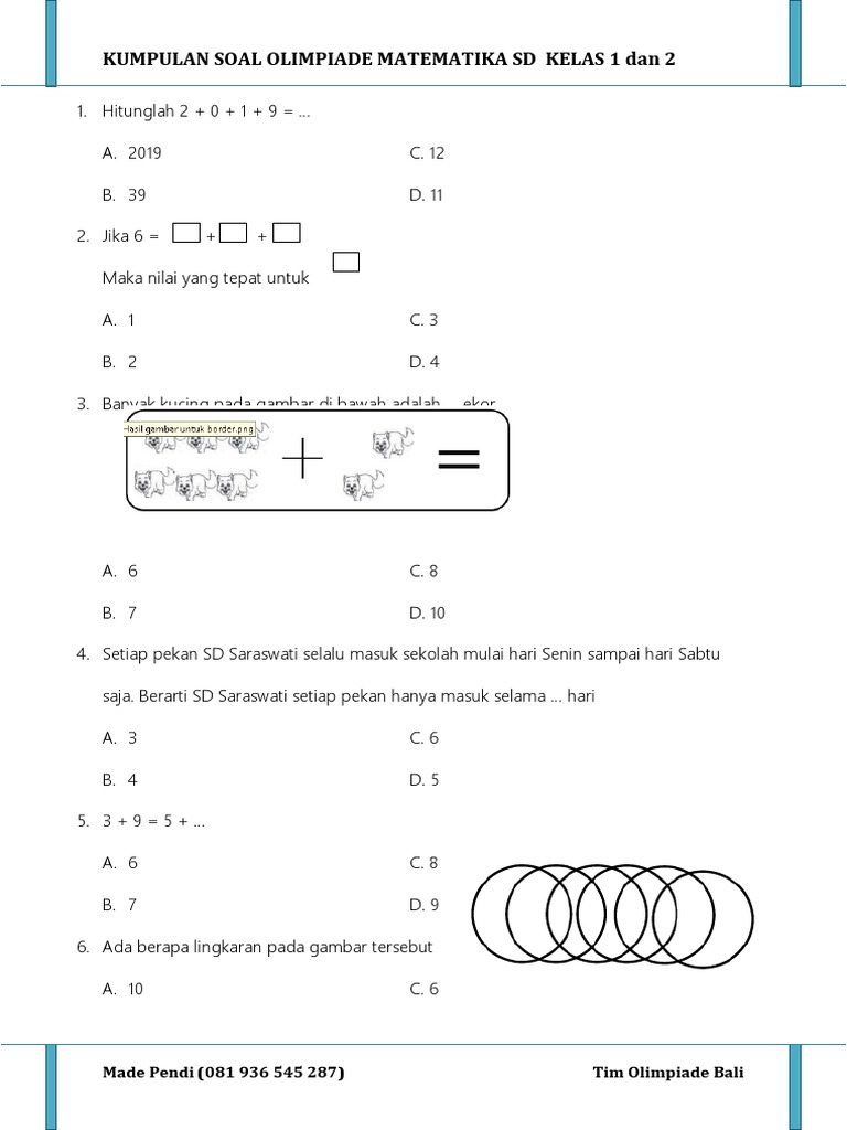 7 Rahasia Lolos Olimpiade Matematika Kelas 1 Lewat Latihan Contoh Soal Paling Efektif 7 Rahasia Lolos Olimpiade Matematika Kelas 1 Lewat Latihan Contoh Soal Paling Efektif