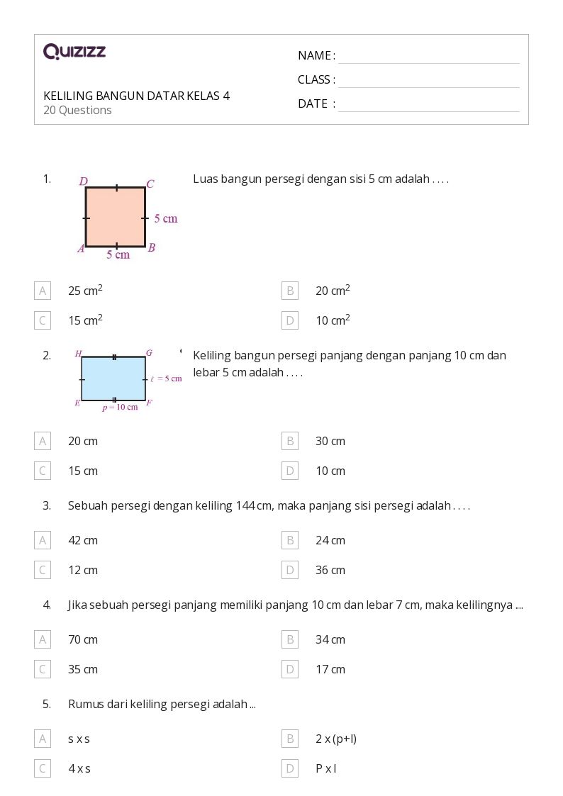 Menjelajahi Dunia Persegi dan Persegi Panjang Petualangan Soal Cerita Menjelajahi Dunia Persegi dan Persegi Panjang Petualangan Soal Cerita
