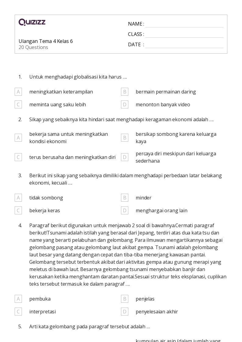 soal uts kelas 6 tema 1 subtema 4 soal uts kelas 6 tema 1 subtema 4
