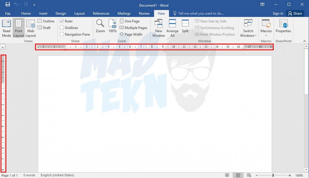 Mudah Cara Menampilkan Ruler di Word - LKomBis