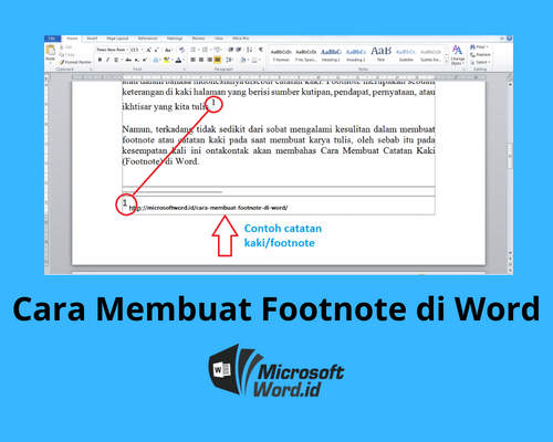 Cara Membuat Footnote yang Efektif di Microsoft Word Panduan Lengkap