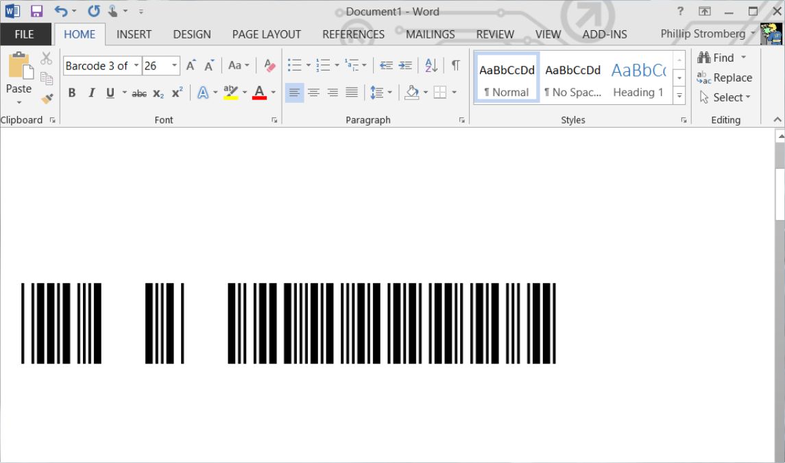 Word 2010 Barcode Working with barcode fonts in Word WXCQRB Word 2010 Barcode Working with barcode fonts in Word WXCQRB