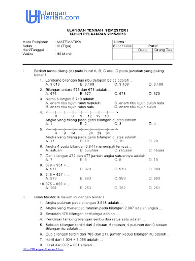 5 Lembar Kerja Soal Mtk Kelas 3 Sd Semester 1 Siap Cetak yang Wajib Dimiliki Guru 5 Lembar Kerja Soal Mtk Kelas 3 Sd Semester 1 Siap Cetak yang Wajib Dimiliki Guru