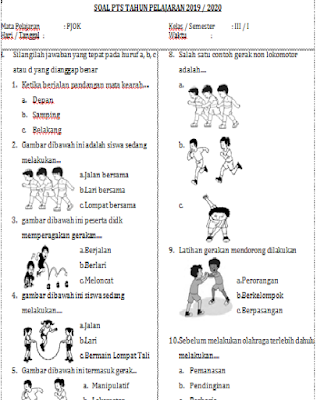 10 Contoh Soal PJOK Kelas 3 yang Sering Muncul di Ujian Akhir 2026, Wajib Tahu 10 Contoh Soal PJOK Kelas 3 yang Sering Muncul di Ujian Akhir 2026, Wajib Tahu