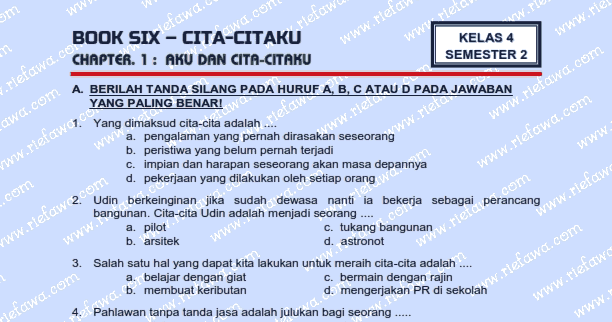 10 Contoh Soal Tematik Kelas 4 Tema 6 Cita Citaku yang Sering Muncul di Ujian 2026 10 Contoh Soal Tematik Kelas 4 Tema 6 Cita Citaku yang Sering Muncul di Ujian 2026