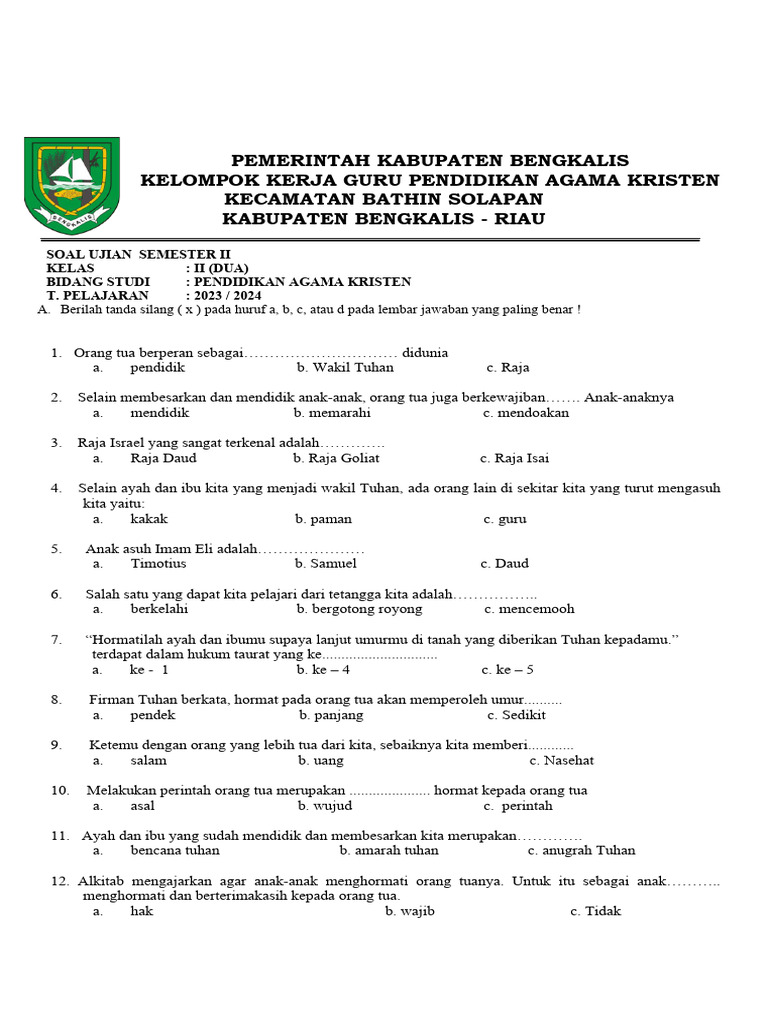 20 Contoh Soal Ujian Kelas 2 Semester 2 Volume Prisma Segitiga Lengkap dengan Kunci Jawaban
