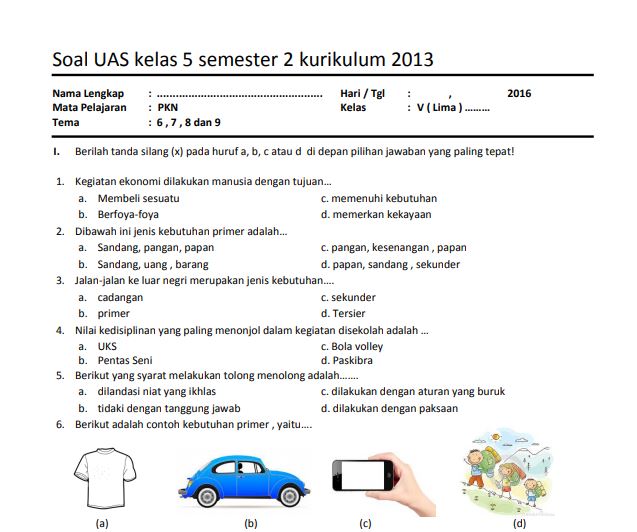 5 Fakta Penting Soal PKN Kelas 5 Semester 2 Kurikulum 2013 yang Wajib Diketahui Sebelum Ulangan