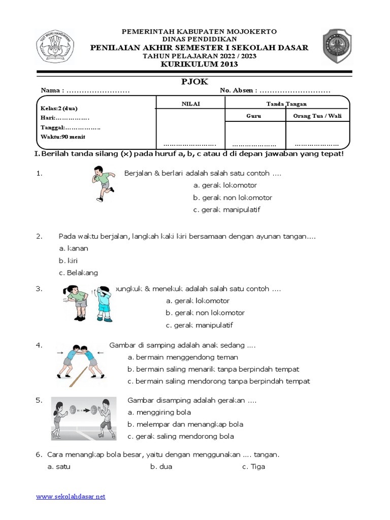 5 Fakta Tersembunyi di Balik Soal PJOK Kelas 2 Semester 1 Kurikulum 2013 yang Wajib Guru Tahu