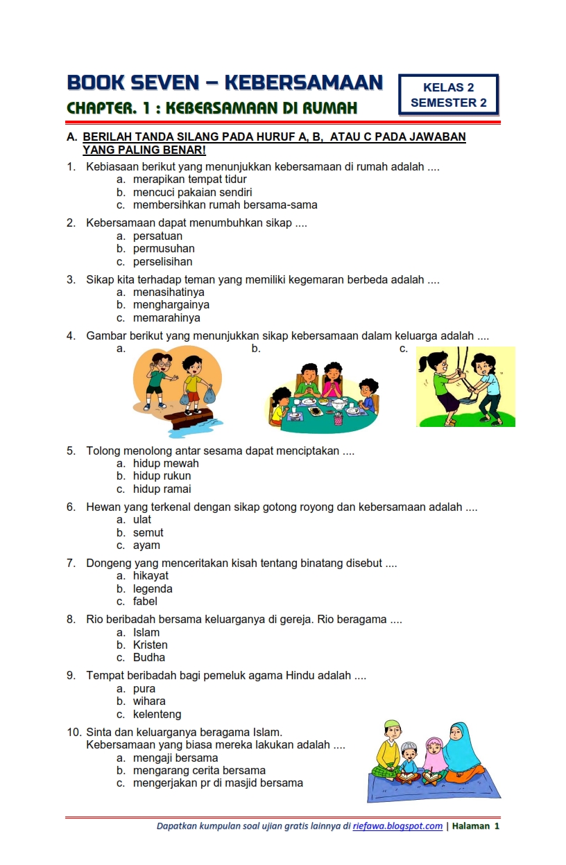 Akhirnya Tersedia Kumpulan Contoh Soal Tematik Kelas 4 Tema 1 Subtema 2 yang Wajib Dipelajari Siswa Sebelum Ujian Akhirnya Tersedia Kumpulan Contoh Soal Tematik Kelas 4 Tema 1 Subtema 2 yang Wajib Dipelajari Siswa Sebelum Ujian