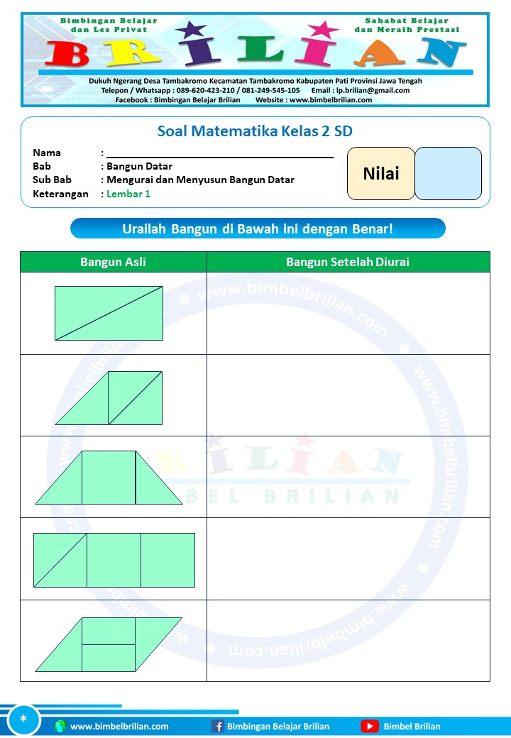 5 Contoh Soal Matematika Tentang Bangun Datar Kelas 2 yang Wajib Dikuasai Anak di 2026