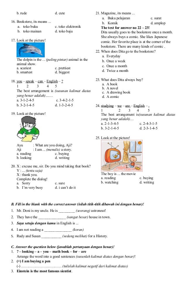 Rahasia Nilai Sempurna dengan Latihan Soal Ulangan Bahasa Inggris Kelas 5 Semester 2 Rahasia Nilai Sempurna dengan Latihan Soal Ulangan Bahasa Inggris Kelas 5 Semester 2