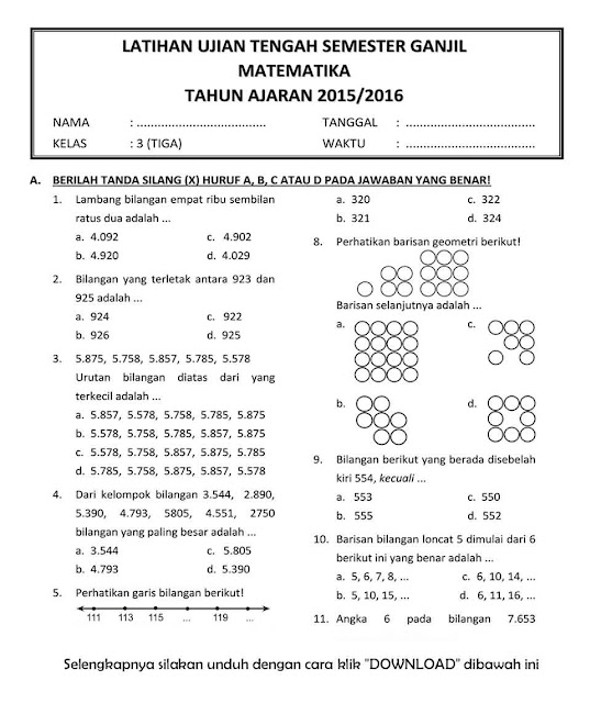 Rahasia Nilai Sempurna dengan Latihan Soal Ulangan Harian Matematika Kelas 3 SD Semester 2 Rahasia Nilai Sempurna dengan Latihan Soal Ulangan Harian Matematika Kelas 3 SD Semester 2