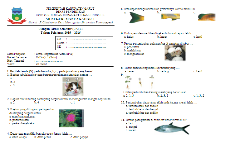 Rahasia Nilai Sempurna dengan Latihan Soal Ulangan IPA Kelas 2 SD Semester 1 Terbaru